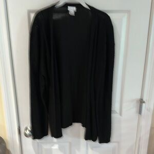Women's lightweight Black Cardigan Sweater